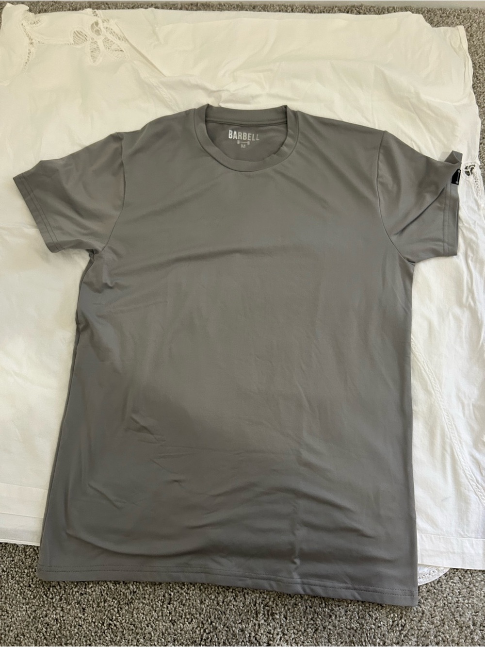 Barbell Apparel Mens Havok Tee Grey - Size Medium (Washed/Unworn)